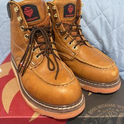Sureway 6” Men’s Heavy Duty Steel Soft Toe Work Boot Size 9