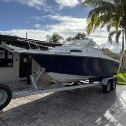 Classic 1977 Aquaspor 22ft Fiberglass Boat 