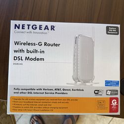 NETGEAR® Connect with Innovation ™M NETGEAR Wireless-G Router with built-in DSL Modem