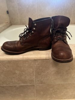 Redwing Iron Ranger 6 Inch Boots Size 10