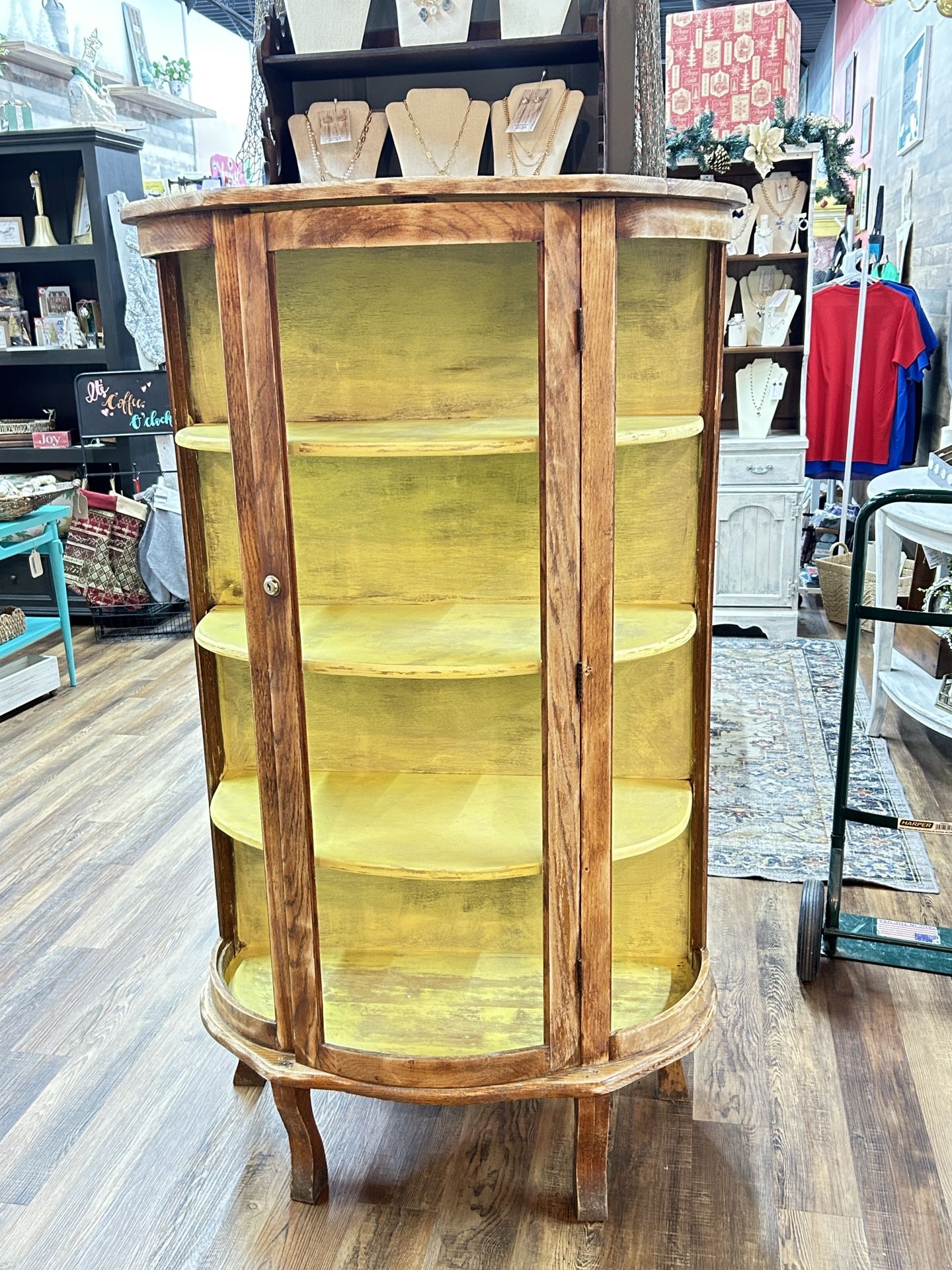 Distressed Antique Cabinet/Shelf