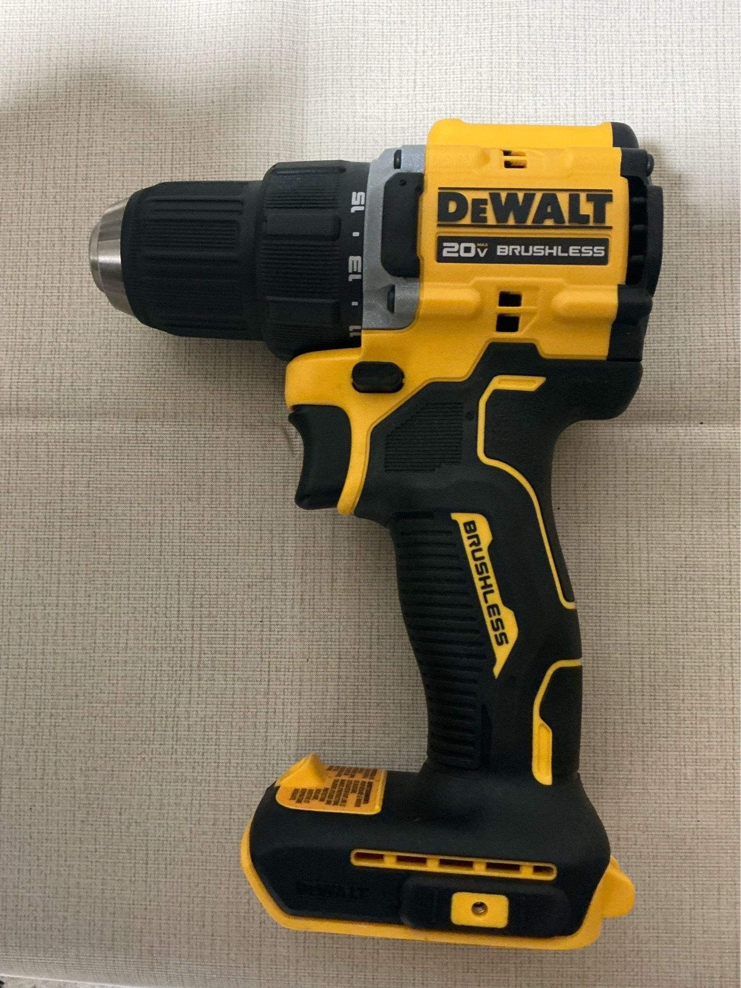 DEWALT. 20V MAX ATOMIC Lithium Ion Cordless Brushless 1/2” Drill Driver (Tool Only). DCD794B.