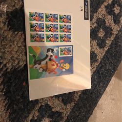 Sheet of 10 Looney Tunes stamps