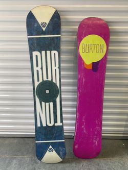 burton shaun white, & burton Genie. $100 for both.