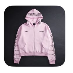 Core Brigade Zip Up Hoodie Pink Sz M