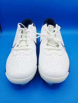 Nike Alpha Huarache Varsity 4 Low Men's 13 Baseball Cleats White/Navy 