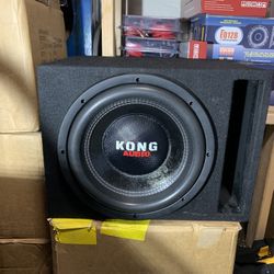 New 12” Kong Audio Subwoofer + Ported Enclosure 