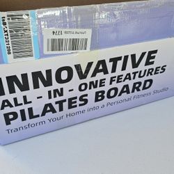 New Pilates Reformer Board with Resistance Bands 