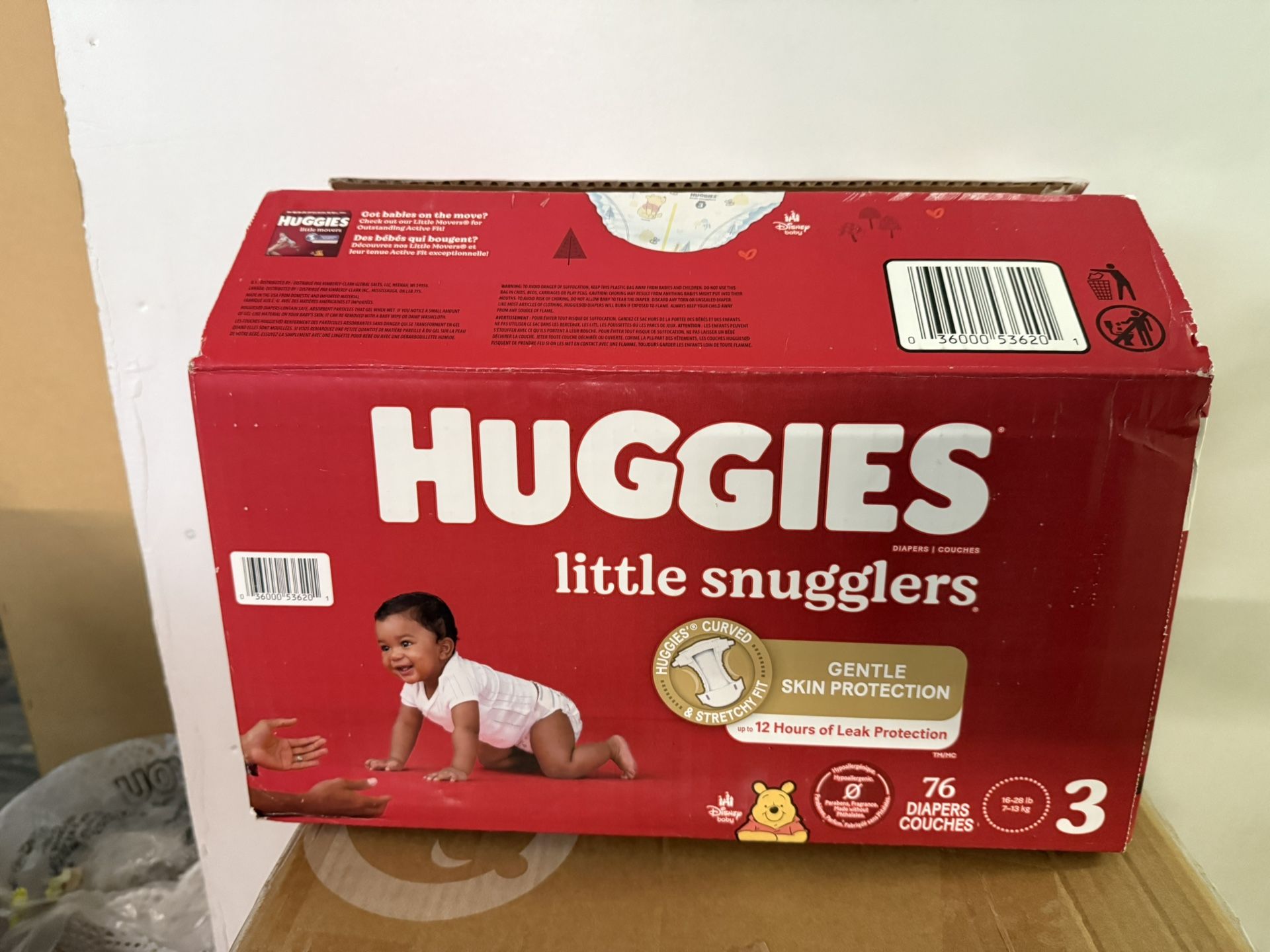Huggies little Snuggles Size 3 76CT