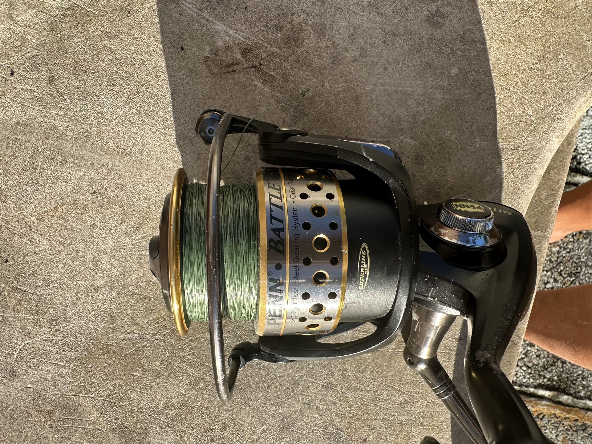 Penn Battle 8000 Fishing Reel &Rob Daiwa 13 Ft