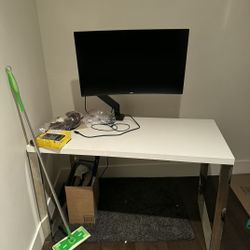 Desk And Monitor 