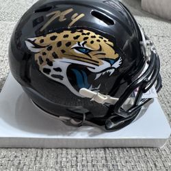 Tank Bigsby Signed Autographed Jacksonville Jaguars Speed Mini Helmet JSA COA