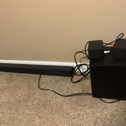 Vizio Soundbar with subwoofer 