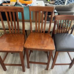 3 Counter Chairs. $10 Ea