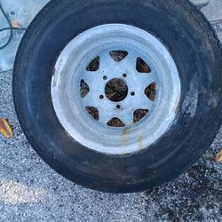 Used trailer  tire 215 75 14 5lug