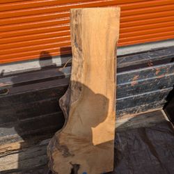 2 1/4" Thick Oregon Wood - Live Edge - Has Weight To It