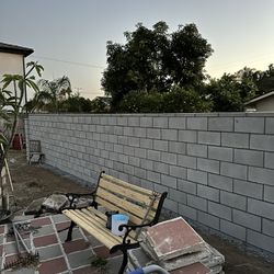 Gray Color Block Wall 
