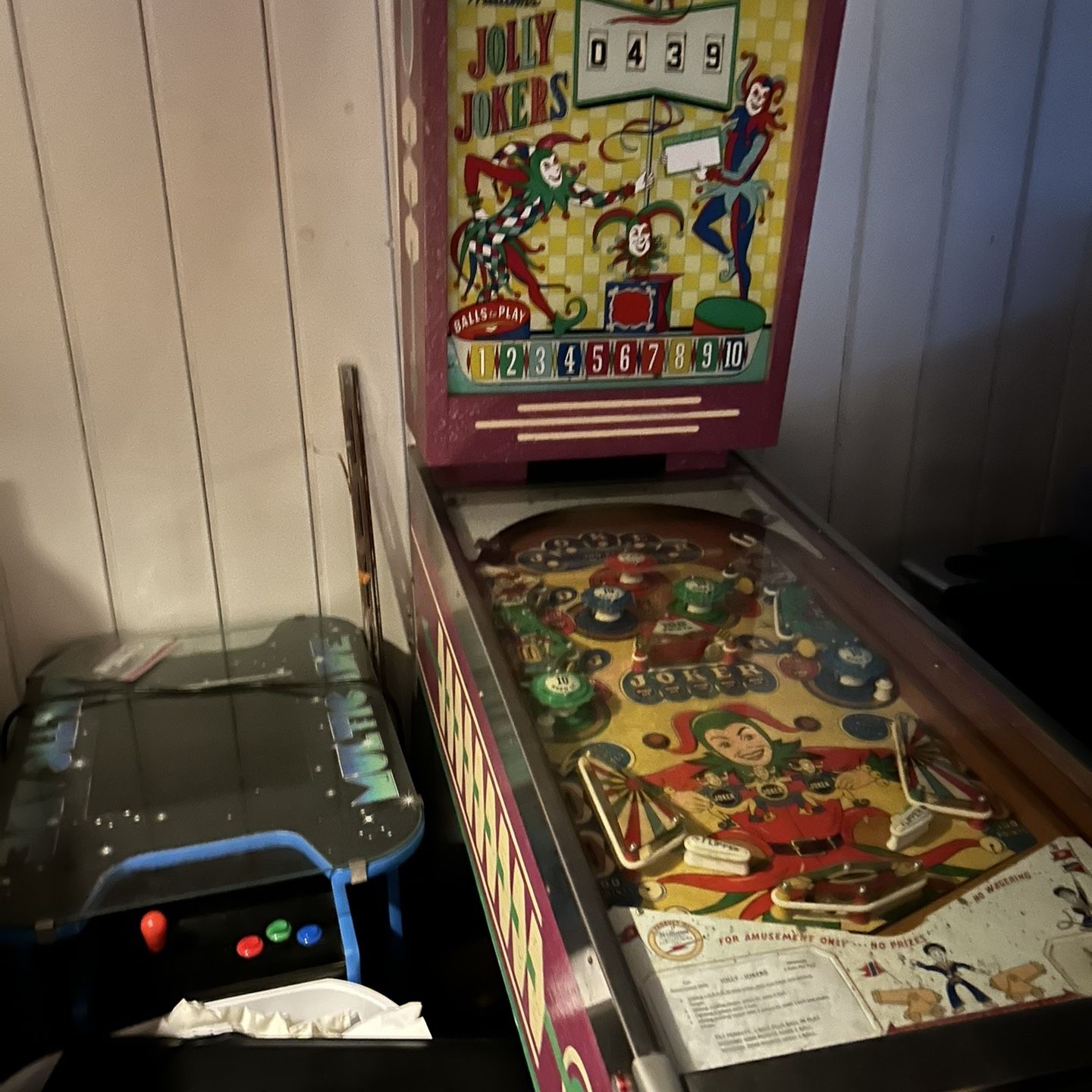 Pinball Machine and Table Top With 150 games