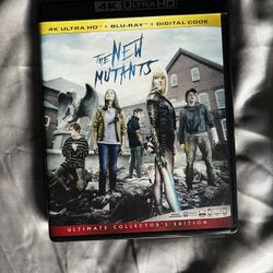 The New Mutants Fox X-Men Marvel Movie 4k Blu-ray
