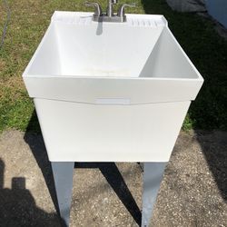 Utilatub Utility Tub Sink with Faucet 