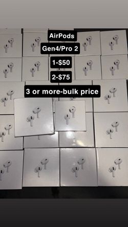 AirPods Pro 2nd Gen & AirPods 4th Gen – Brand New, Sealed