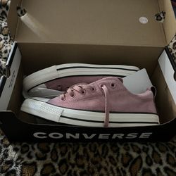 Pink Sued Converse 