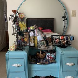 Antique Dresser- Robins Egg Blue