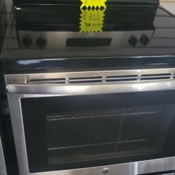Ge Electric RANGE Stove Oven Stainless Steel Work Great Conditions LIKE NEW DELIVERY AVAILABLE HAUL AWAY OLD ONE