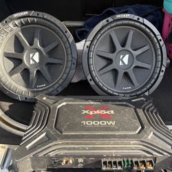 12 In Kicker Comp Sub An Sony 1000 Watt Amp 