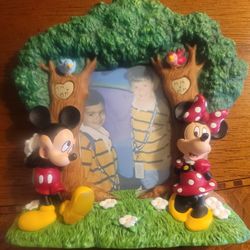 Vintage Mickey & Minnie Picture Frame