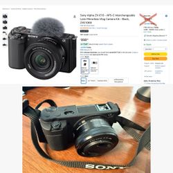 📸 Sony ZV-E10 Camera Kit — Like New! + Accessories — $850 (Full Set)