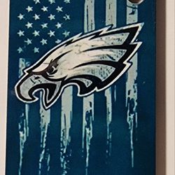 Philadelphia Eagles American Flag Keychain 