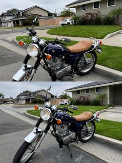 ** Rare Classic Cafe Racer! 2018 Yamaha SR400 Galaxy Blue ** 1800 miles **