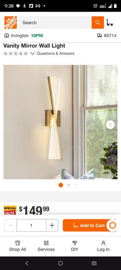 Bathroom vanity mirror wall light