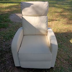 Real leather recliner
