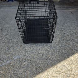 Small Size Crate/Kennel with Doubles Doors& Tray with Bed