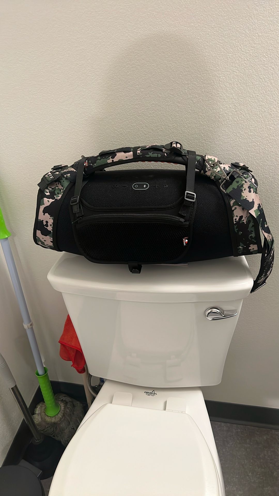 JBL boombox three with Carrie and strap
