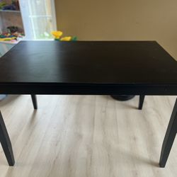 Black  Rectangle Dining Table