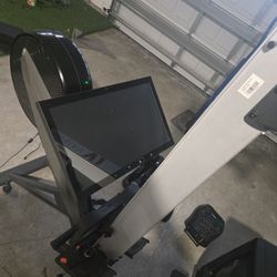 Rower, Spin Bike, Dumbells 