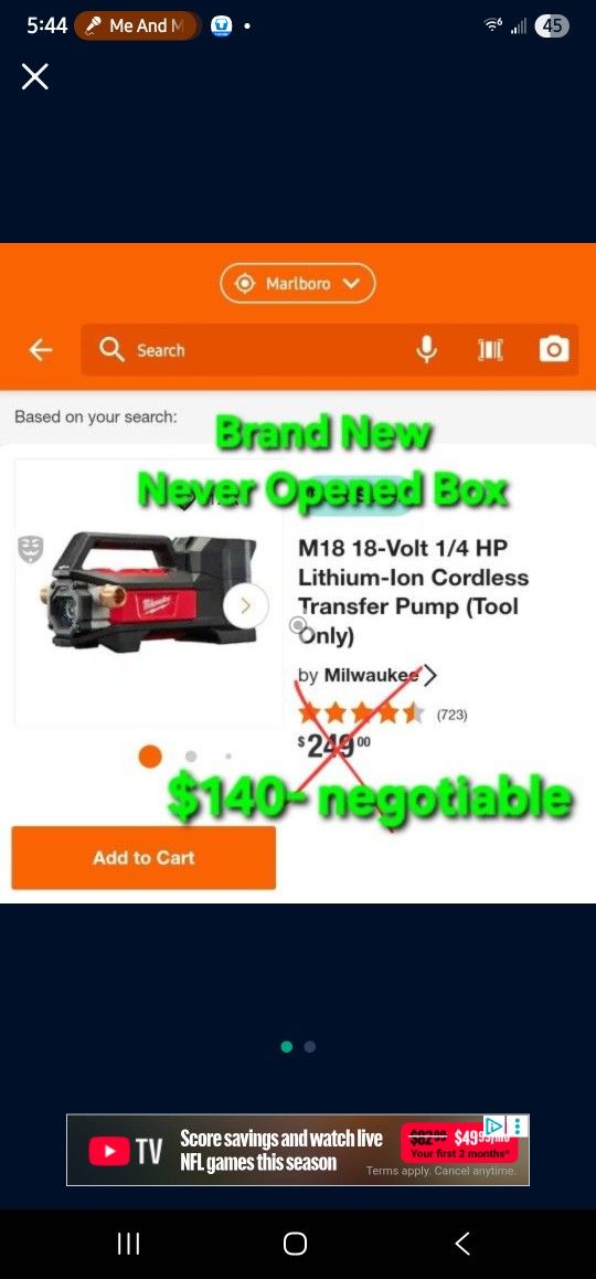 Milwaukee Transfer Pump