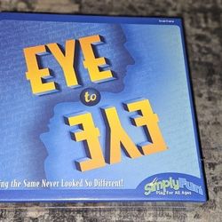 Eye to Eye (2008) Brand New & Factory Sealed! Perfect Box!! By Simply Fun.