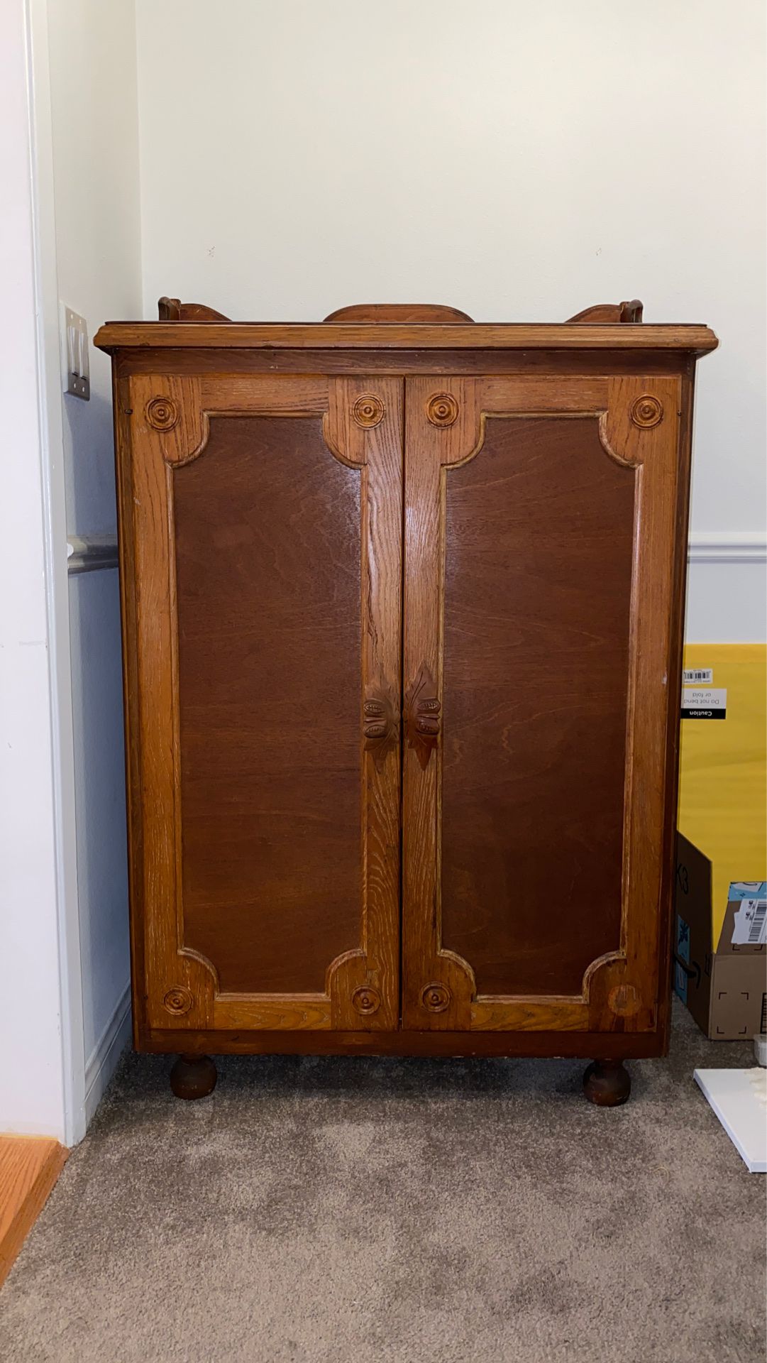 FREE!!!!!!!! Antique Wood Cabinet