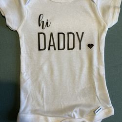 Hi Daddy Pregnancy Reveal Baby Onesie