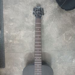 Klos Carbon Fiber 1/2 Size Travel Electric Acoustic Guitar
