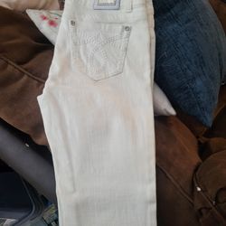 White LA IDOL Vintage Skinny Jeans