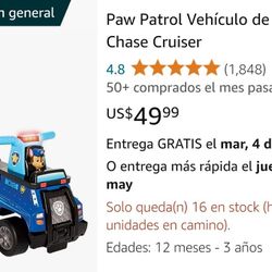 Paw Patrol Carrito Para Niños