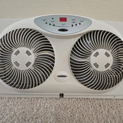 Bionaire  Twin Window Air Fan with Reversible Airflow
