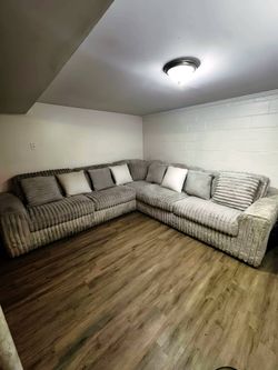 Luxury White Boucle Sectional Sofa - Paid $2900+