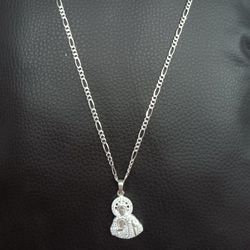 Set De Cadena Con Sanjuditas Con Diamantes