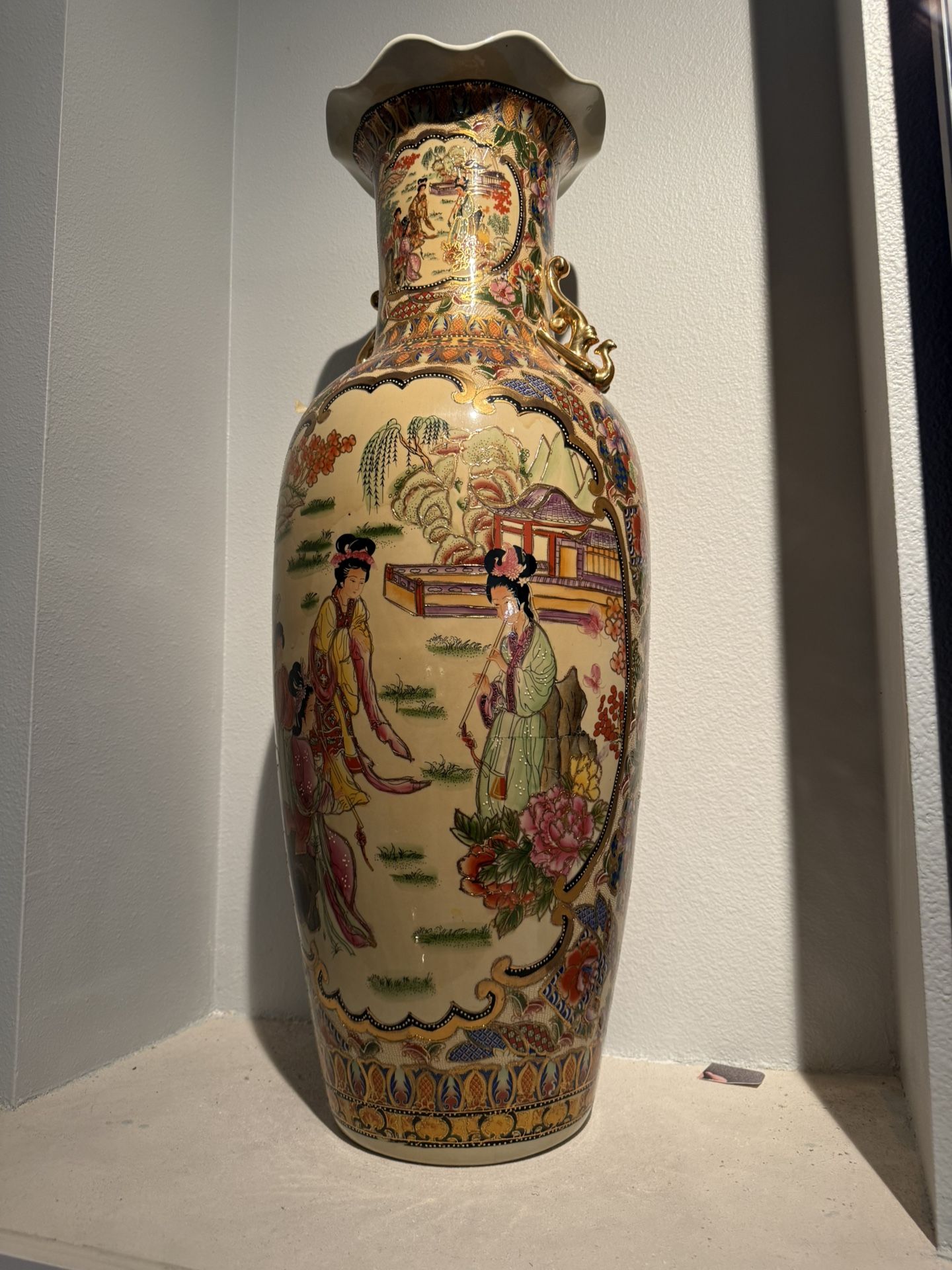 Large Decorative Porcelain Vase